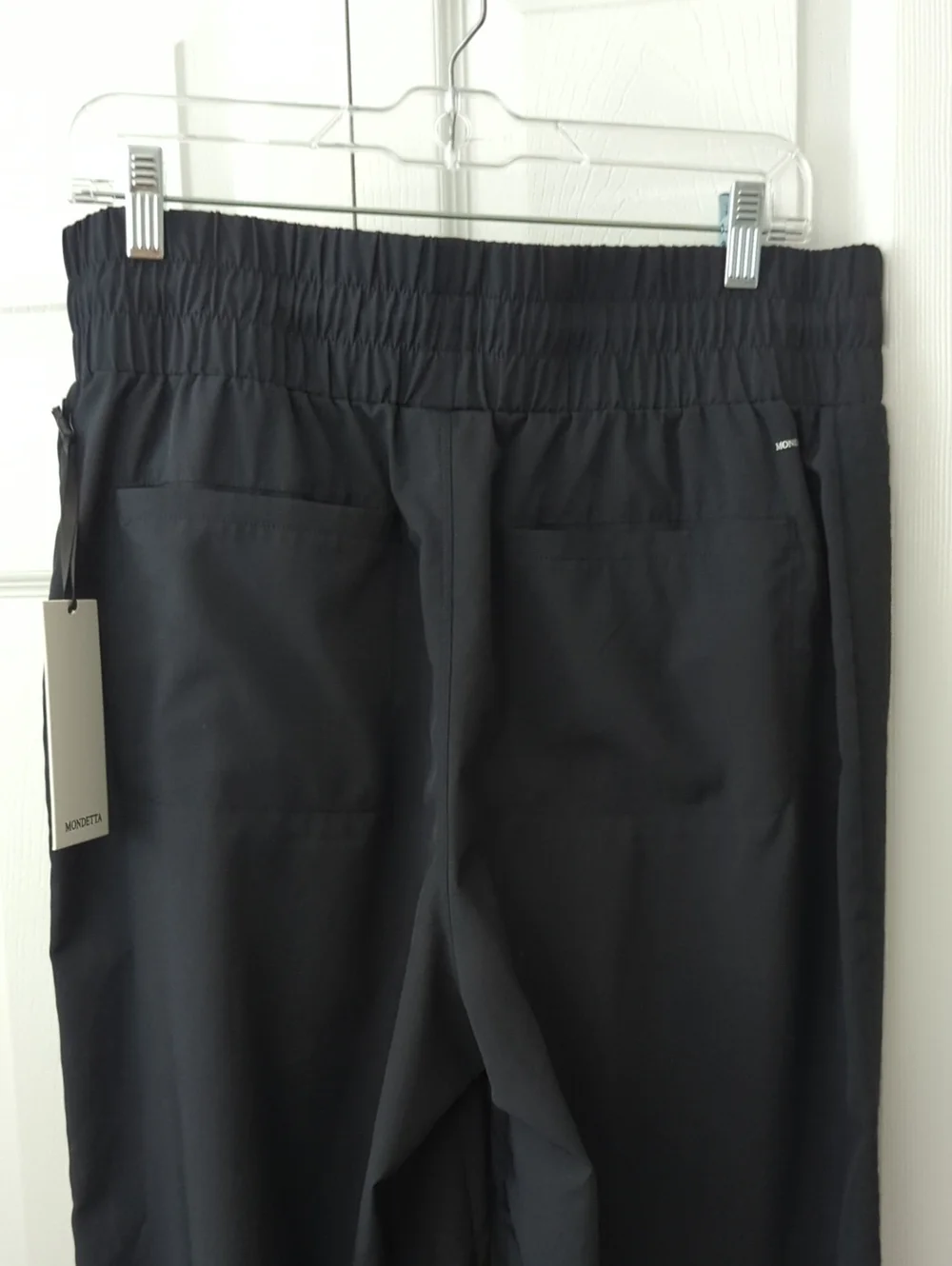 NWT! ~MONDETTA~ FABULOUS BLACK WIDE LEG PANTS-L - Picture 8 of 13